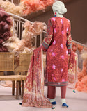 Junaid Jamshaid 3PC-25-3224 Maroon Cambric Printed Shades Of Summer 2025