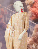 Junaid Jamshaid 3PC-25-3228 Brown Cambric Printed Shades Of Summer 2025