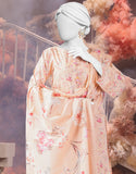 Junaid Jamshaid 3PC-25-3231 Peach Cambric Printed Shades Of Summer 2025