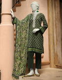 Junaid Jamshaid 3PC-JLAWN-S-25-3293-B Green Lawn Embroidered Shades Of Summer 2025