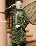 Junaid Jamshaid 3PC-JLAWN-S-25-3293-B Green Lawn Embroidered Shades Of Summer 2025