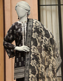Junaid Jamshaid 3PC-JLAWN-S-25-3294-A Black Lawn Embroidered Shades Of Summer 2025