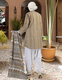 Junaid Jamshaid 3PC-JLAWN-S-25-3299-A Multicolor Lawn Embroidered Shades Of Summer 2025
