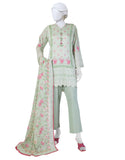 Juniad Jamshaid Green Lawn Printed 3PC-JLAWN-S-25-801-S Summer Pret 2025