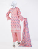 Juniad Jamshaid Pink Lawn Printed 3PC-JLAWN-S-25-802-S Summer Pret 2025