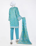 Juniad Jamshaid Turquoise Lawn Printed 3PC-JLAWN-S-25-803-S Summer Pret 2025