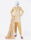 Juniad Jamshaid Yellow Lawn Printed 3PC-JLAWN-S-25-804-S Summer Pret 2025