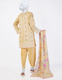 Juniad Jamshaid Yellow Lawn Printed 3PC-JLAWN-S-25-804-S Summer Pret 2025