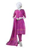 Junaid Jamshaid 3PC-JLAWN-S-25-805 Pink Lawn  Printed Shades Of Summer 2025