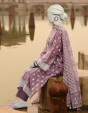 Junaid Jamshaid 3PC-JLAWN-S-25-820 Lilac Lawn  Printed Shades Of Summer 2025