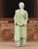 Junaid Jamshaid 3PC-JLAWN-S-25-833 Green Doria Embroidered Shades Of Summer 2025