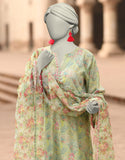 Junaid Jamshaid 3PC-JLAWN-S-25-840 Green Lawn Embroidered Shades Of Summer 2025