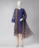 Junaid Jamshaid  JDS-S-26-1373 Ottoman-3 Blue  Pre Winter Collection 2026