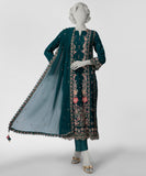 Junaid Jamshaid  JPS-S-26-4078 Fb/Inara-05 Green Impure Pre Winter Collection 2026