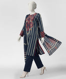 Junaid Jamshaid  JLS-S-26-747/S Coastal Geometry-03 Blue Pre Winter Collection 2026