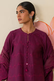 Cross Stitch Plum Parfait Chikankari Eid Lawn 2024