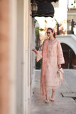 Saadia Asad D8 - B - Peach Blush Noor Eid Luxe Printskhaas 2026