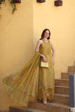 Saadia Asad D2 - B - Mustard Yellow Noor Luxe Chikankari 2026