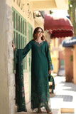 Saadia Asad D6 - B - Emerald Green Noor Luxe Chikankari 2026