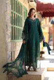 Saadia Asad D6 - B - Emerald Green Noor Luxe Chikankari 2026