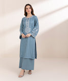Sapphire Embroidered Cotton Jacquard Shirt 2PRST25V39ST Eid 1 RTW 2025