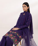 Sapphire  3 Piece Embroidered Jacquard Suit 3PEST24V54UC Intermix Collection 2024