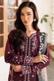Farasha Online Burgandy Rush Summer Weaves Embroidered lawn 2025