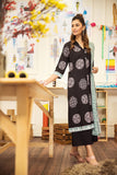 Printed kurti with geometric motifs and matching dupatta by Sara Clothes