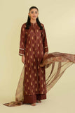 Nishat Linen 3 Piece - Gold Printed Suit - 42401387 Eid Ul Adha Collection 2024