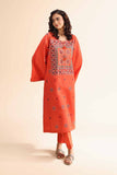 Nishat Linen 2 Piece - Dyed Embroidered Suit - 42501003 Embroidered Eid Lawn Collection 0