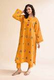 Nishat Linen 2 Piece - Dyed Embroidered Suit - 42501004 Embroidered Eid Lawn Collection 0