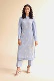 Nishat Linen 2 Piece - Dyed Embroidered Suit - 42501009 Embroidered Eid Lawn Collection 0