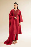 Nishat Linen 3 Piece - Jacquard Embroidered Suit - 42501042 Embroidered Eid Lawn Collection 0