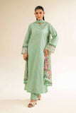 Nishat Linen 3 Piece - Printed Embroidered Suit - 42501089 Embroidered Eid Lawn Collection 0