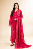 Nishat Linen 3 Piece - Dyed Embroidered Suit - 42501104 Embroidered Eid Lawn Collection 0
