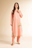 Nishat Linen 2 Piece - Dyed Embroidered Suit - 42501137 Embroidered Eid Lawn Collection 0