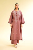 Nishat Linen 2 Piece - Dyed Embroidered Suit - 42501138 Embroidered Eid Lawn Collection 0