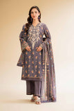 Nishat Linen 3 Piece - Printed Embroidered Suit - 42501244 Embroidered Eid Lawn Collection 0