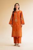 Nishat Linen 2 Piece - Dyed Embroidered Suit - 42501262 Embroidered Eid Lawn Collection 0