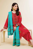 Nishat Linen 3 Piece - Digital Printed Jacquard Embroidered Suit - 42501296 Embroidered Eid Lawn Collection 0