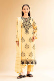 Nishat Linen 3 Piece - Digital Printed Jacquard Embroidered Suit - 42501299 Embroidered Eid Lawn Collection 0