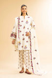 Nishat Linen 3 Piece - Printed Embroidered Suit - 42501358 Embroidered Eid Lawn Collection 0