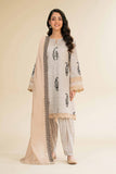 Nishat Linen 3 Piece - Printed Embroidered Suit - 42501360 Embroidered Eid Lawn Collection 0