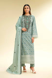 Nishat Linen 3 Piece - Printed Embroidered Suit - 42501361 Embroidered Eid Lawn Collection 0