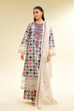 Nishat Linen 3 Piece - Printed Embroidered Suit - 42501364 Embroidered Eid Lawn Collection 2025