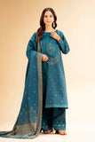 Nishat Linen 3 Piece - Jacquard Embroidered Suit - 42501402 Embroidered Eid Lawn Collection 2025