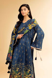 Nishat Linen 3 Piece - Gold Printed Embroidered Suit - 42501419 Embroidered Eid Lawn Collection 0