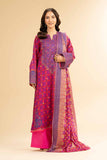 Nishat Linen 3 Piece - Gold Printed Embroidered Suit - 42501420 Embroidered Eid Lawn Collection 0
