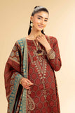 Nishat Linen 3 Piece - Gold Printed Embroidered Suit - 42501421 Embroidered Eid Lawn Collection 0