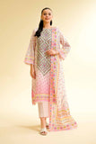 Nishat Linen 3 Piece - Digital Printed Embroidered Suit - 42501430 Embroidered Eid Lawn Collection 0